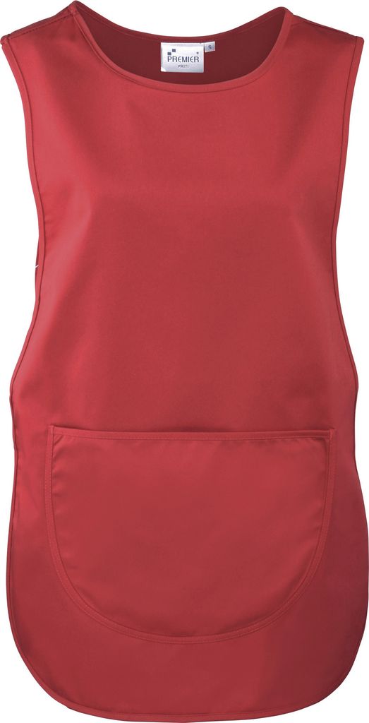 Premier Damen Arbeitsschürze mit Tasche (2 Stück/Packung) RW7031 (3XLarge) (Rot)