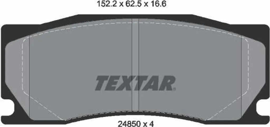Plaquettes de frein Textar 2485001 anti-sifflement pour XK