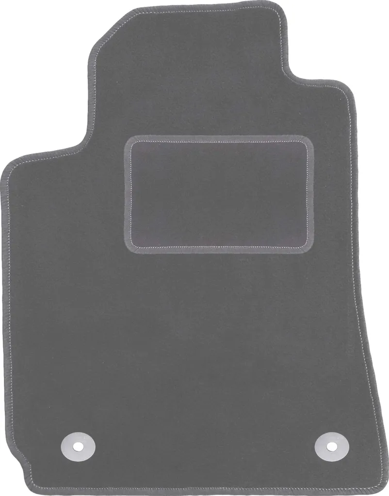 Tappetino conducente in velluto grafite compatibile con Alfa Romeo Brera (2005-2010, coupé) – con fissaggi – su misura