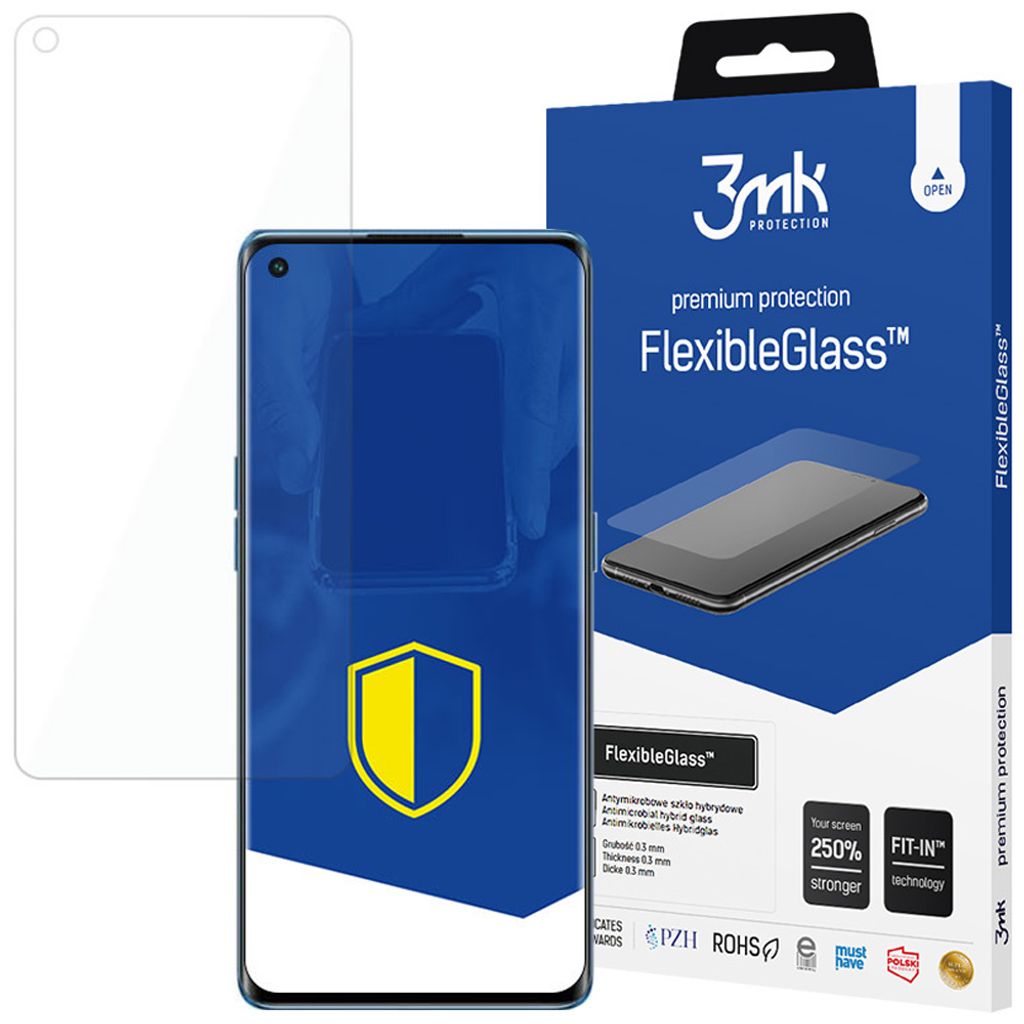 3MK HardGlass Panzerglas für Realme GT 2 Pro mit 3D Edge, 0.3mm, Schwarz