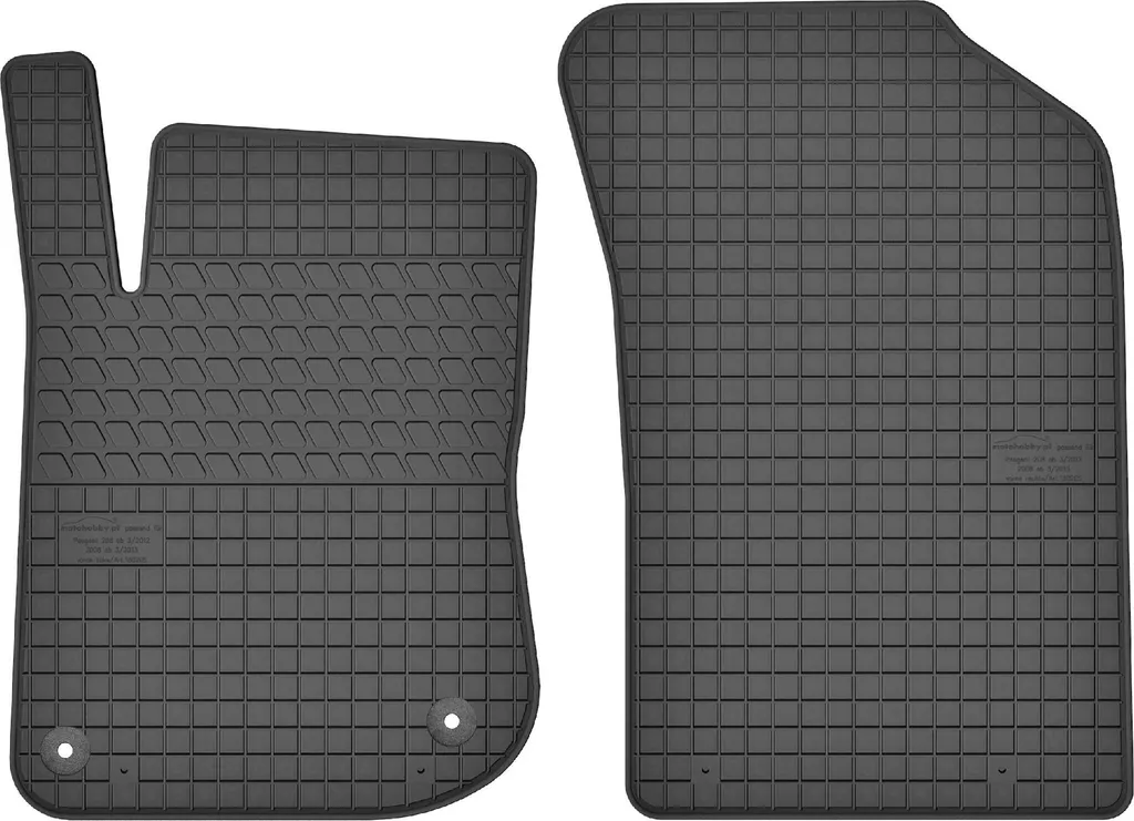 Accessori Peugeot 208 I: Tappetini Gomma Anteriori Qualità Premium