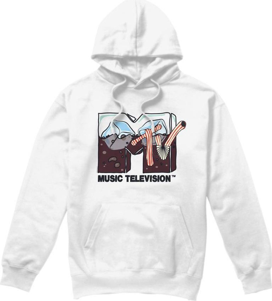 MTV - "Soda On Ice" Kapuzenpullover für Herren TV8624 (XXL) (Weiß)