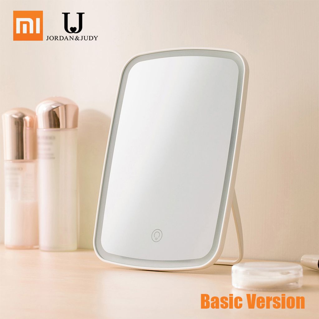 Xiaomi Mijia LED Kosmetikspiegel mit Licht Touch-Schalter Kontrolle Natuerliche tragbare Make-up Led Licht Schlafsaal Desktop Spiegel 1200mAh