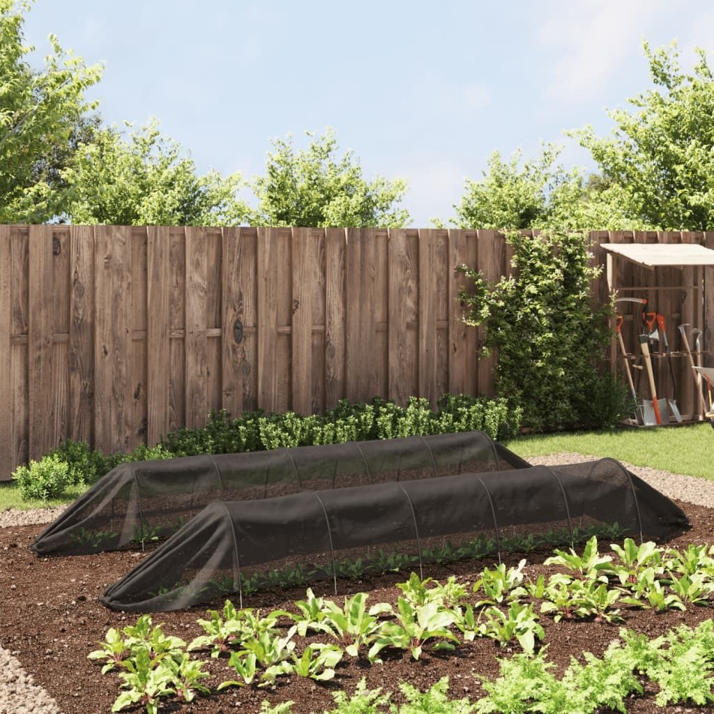 "Winter Sale" Netztunnel 2er-set - Schwarz Stahl und Polyethylen - clorisNeu489326 - Pumpen & Teichtechnik