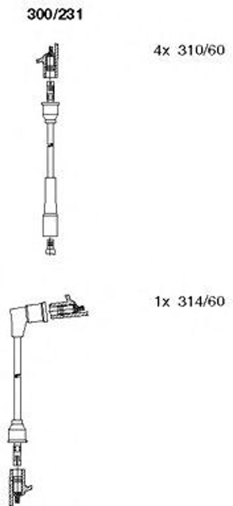 BREMI 300/231 Zündkabelsatz Zündleitungssatz