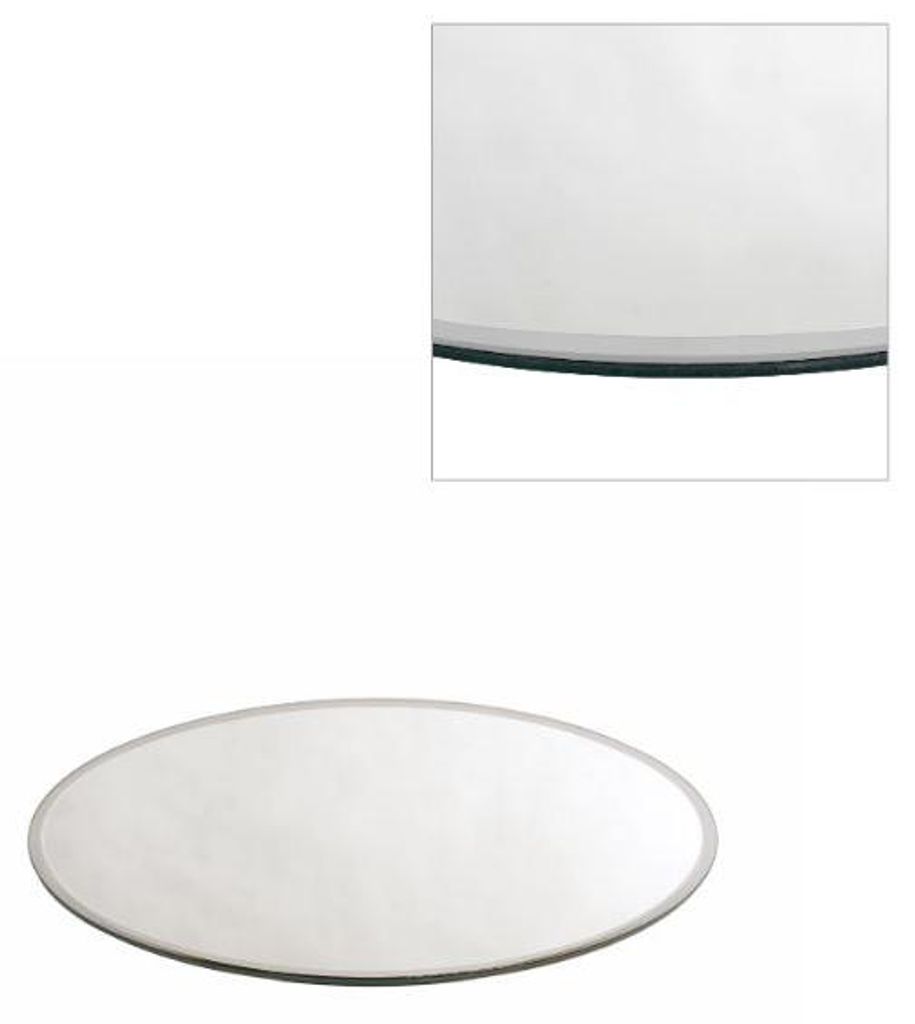 Runde Spiegelplatte Ø20cm mit Schrägkanten (1 Stück) Produktbild 