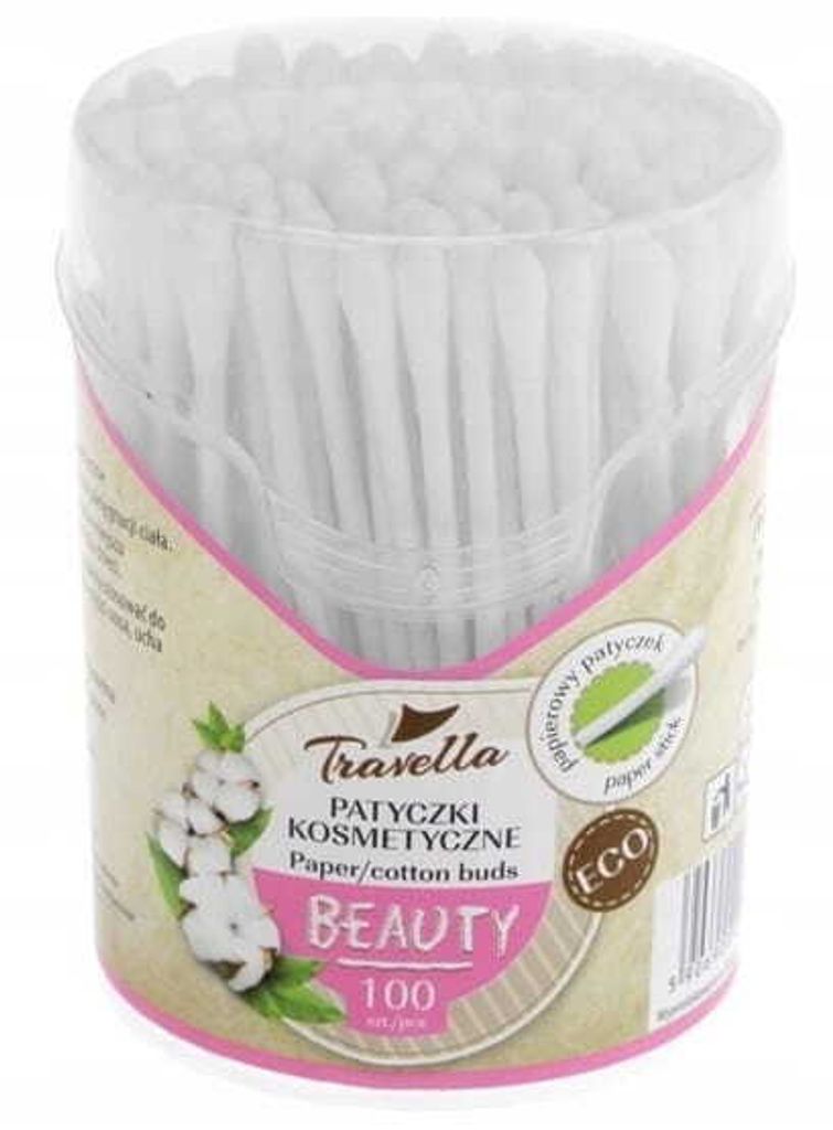 Beauty Wattestäbchen 100 Stück Nachfüllpackung Produktbild 