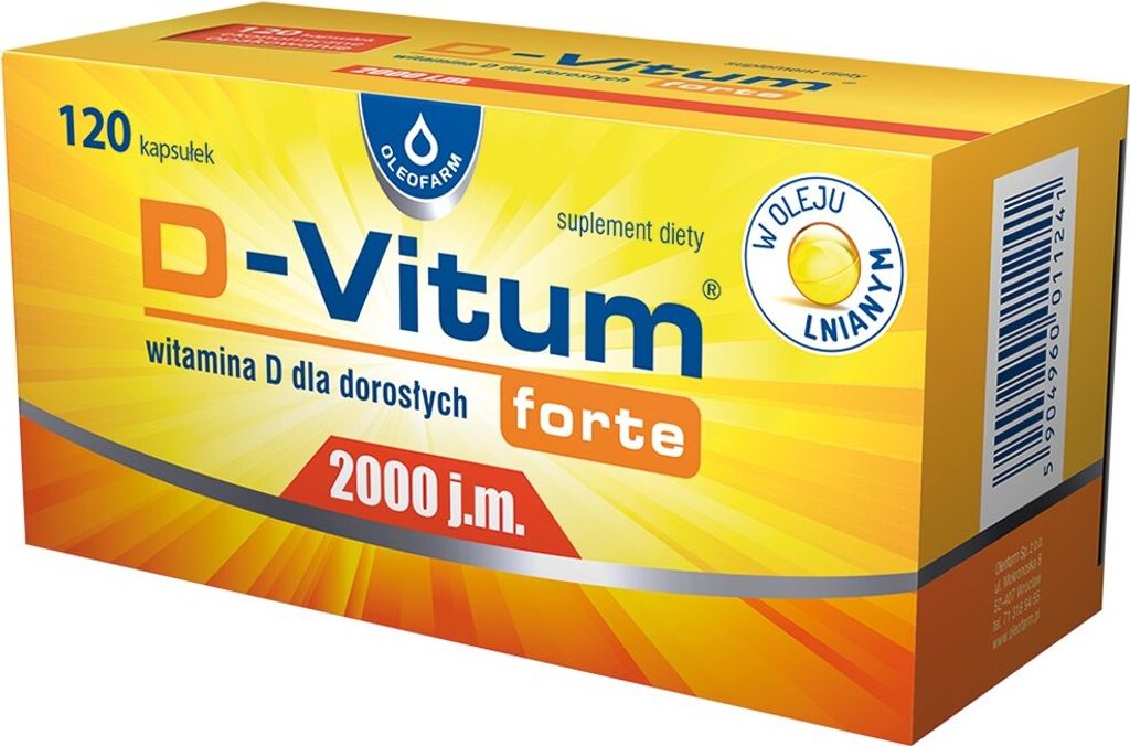 $ D-Vitum Forte 2000 IU für Erwachsene 120 Kapseln Produktbild 