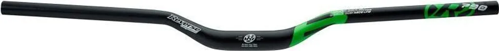 Guidon Base inversée 790/31,8/35 mm noir-vert 01439 pour VTT de descente