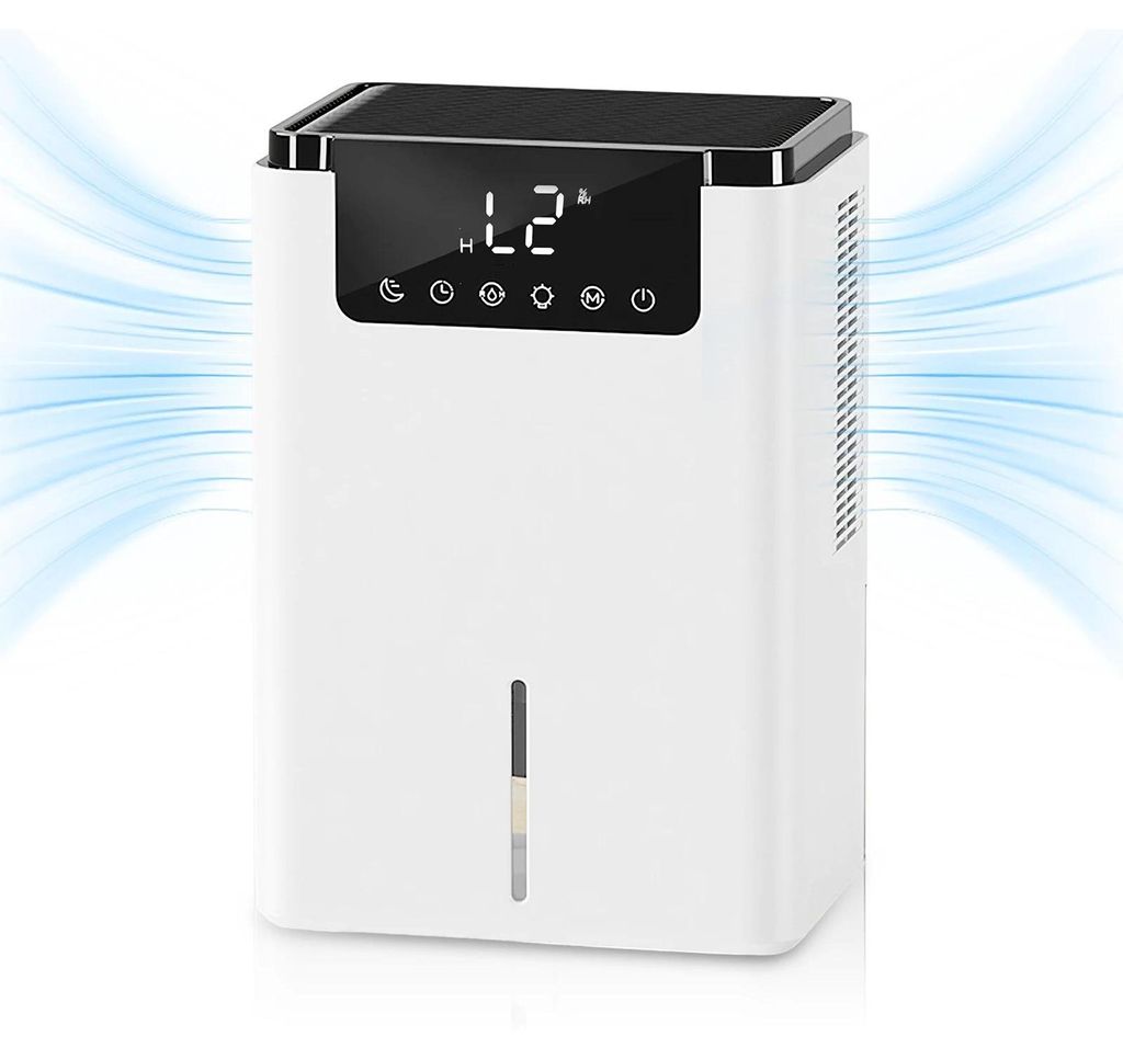 Luftentfeuchter Dual‐Core - Haushalt - 2,5 l Wassertank - Leise - Intelligente Steuerung - 220 V - Luftreiniger & Wäschetrocknung