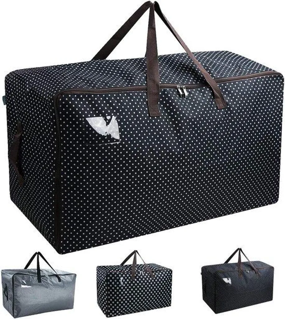 Housse de protection pour mobilier extérieur et stockage garage Noir Pois