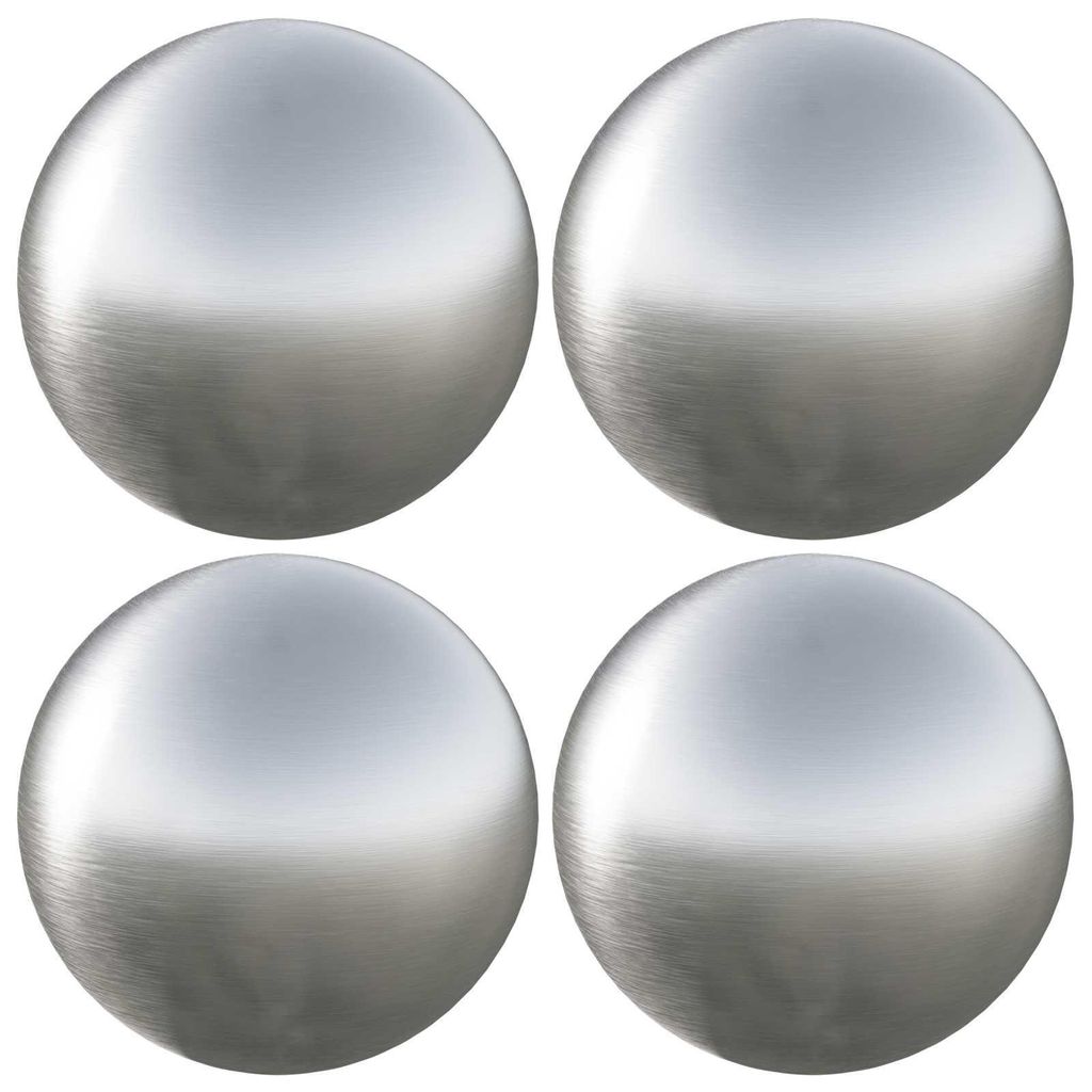 vidaXL Gebürsteter Ball 4 stk. Ø 10 cm Silber Edelstahl 201 Produktbild 
