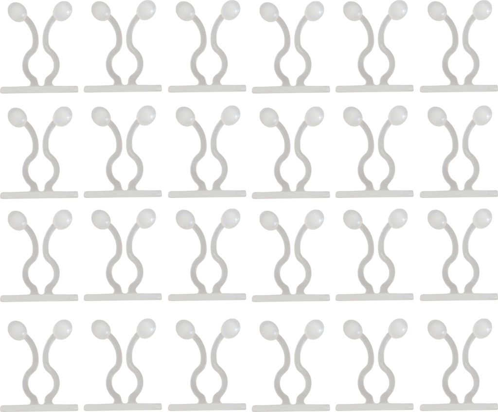 50pcs Weinhalter selbst klebend ohne Stanzen einfache Installation Unsichtbare klebrige Pflanzen Unterstützen Plastik Wandklettern Rebe Gartenzube...