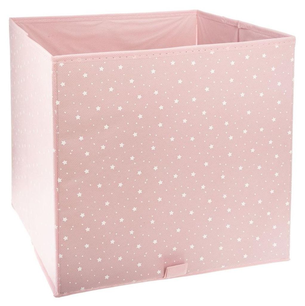 Aufbewahrungsbox Sterne rosa, Kinderzimmer 29x30x29 Produktbild 