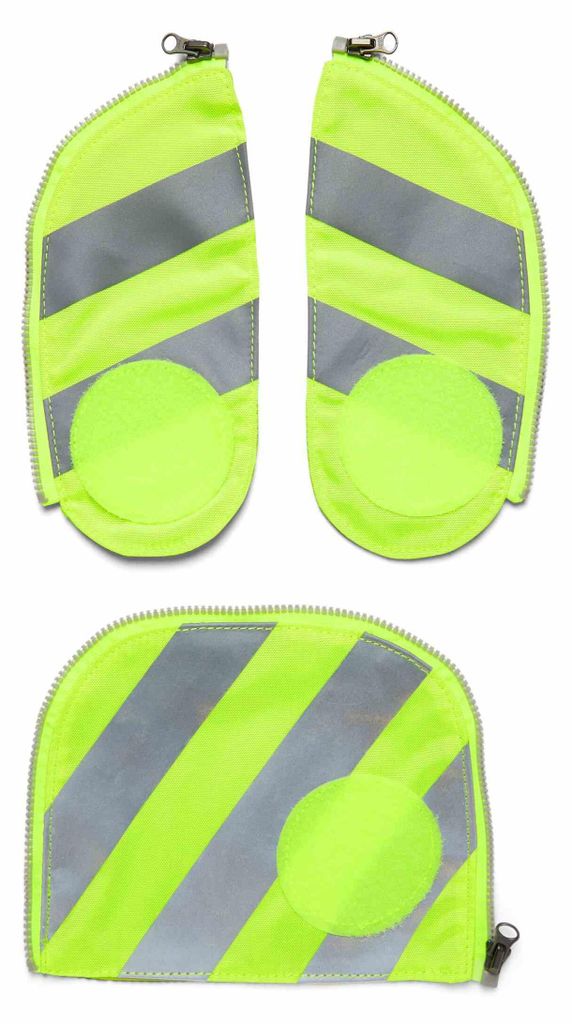 ergobag Fluo-Zip set met reflecterende strepen, geel Productafbeelding 