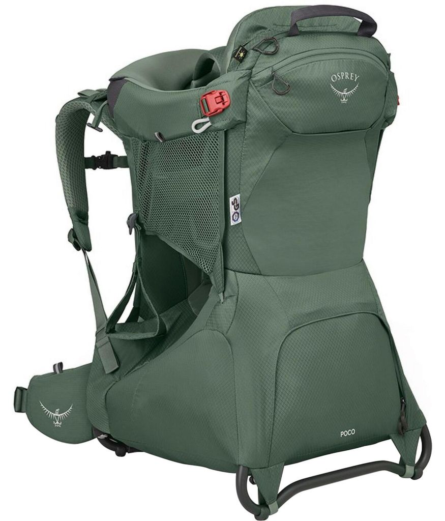 Poco Little Child Carrier + Raincover - Kindertrage (Kraxe) (schwarz)