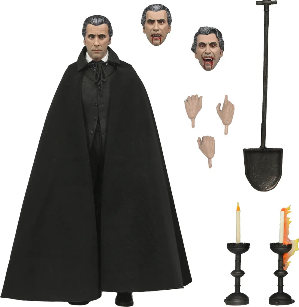 Figurine Dracula articulée 18cm, réplique officielle Hammer par NECA