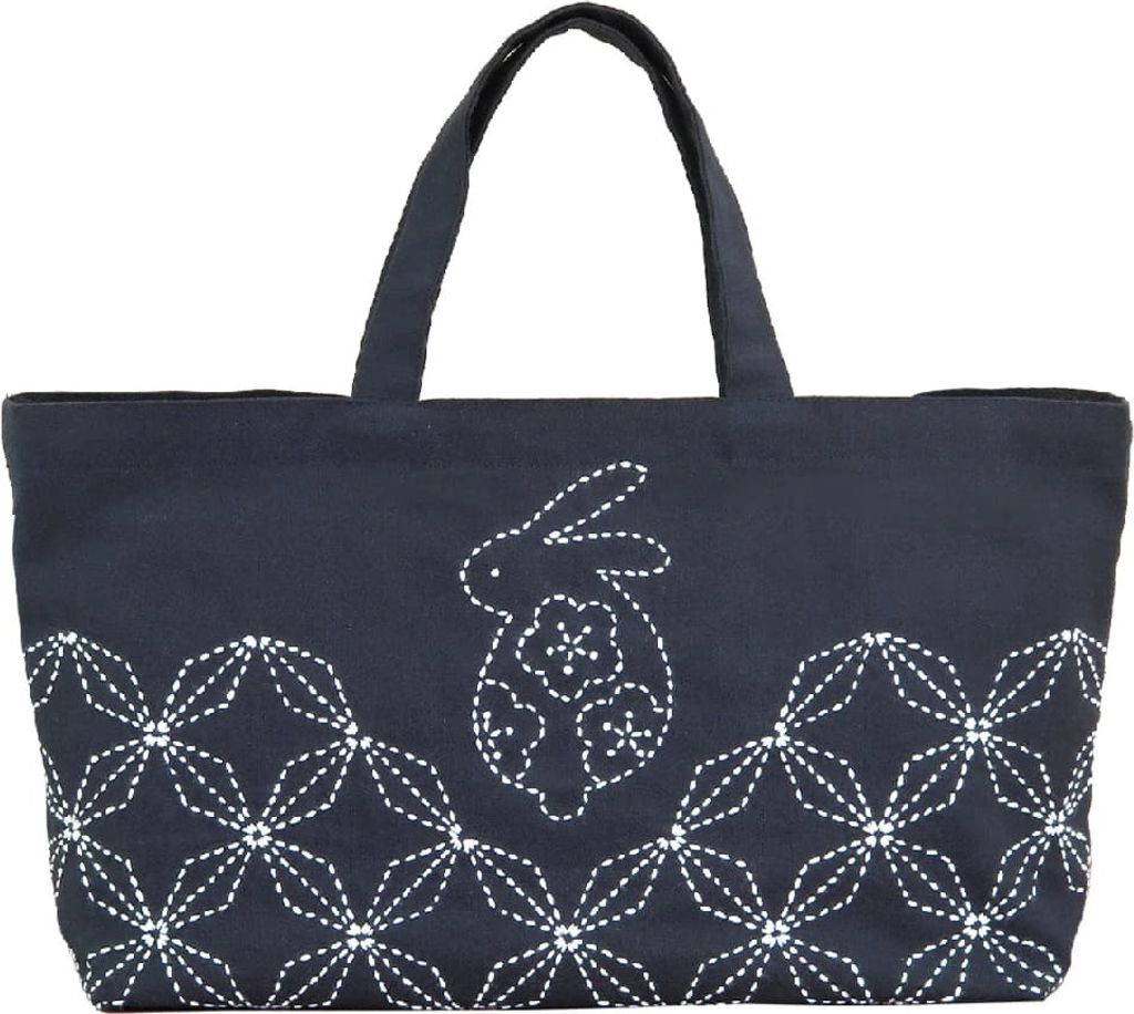 Sashiko-Stickset mit Olympus-Logo „Mini Tote Bag“, 22 x 42 x 10 cm, Original aus Japan