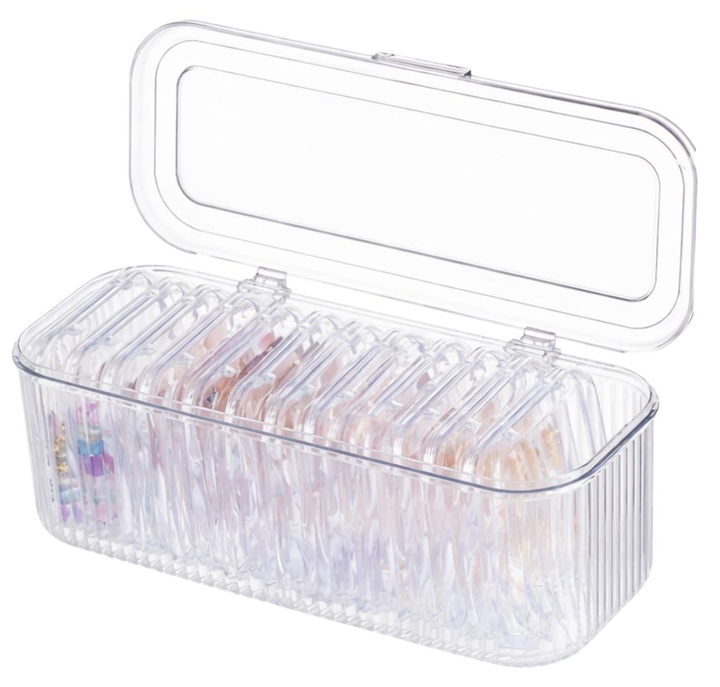 EDIBAZZAR | Schmuckaufbewahrung, transparente Box, 10 Fächer