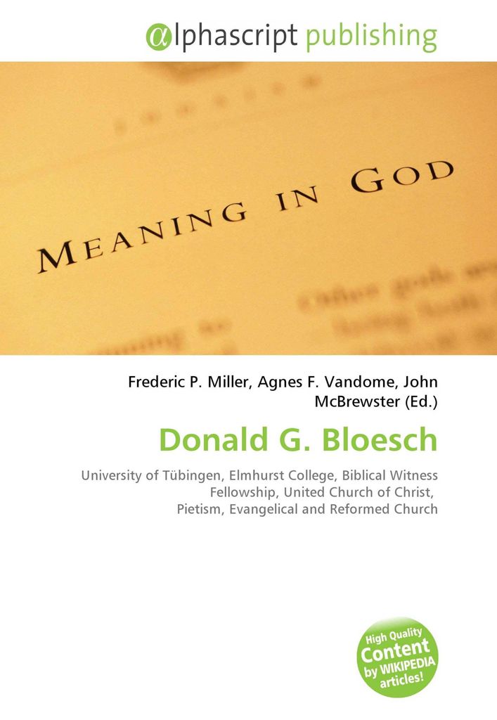 Donald G. Bloesch