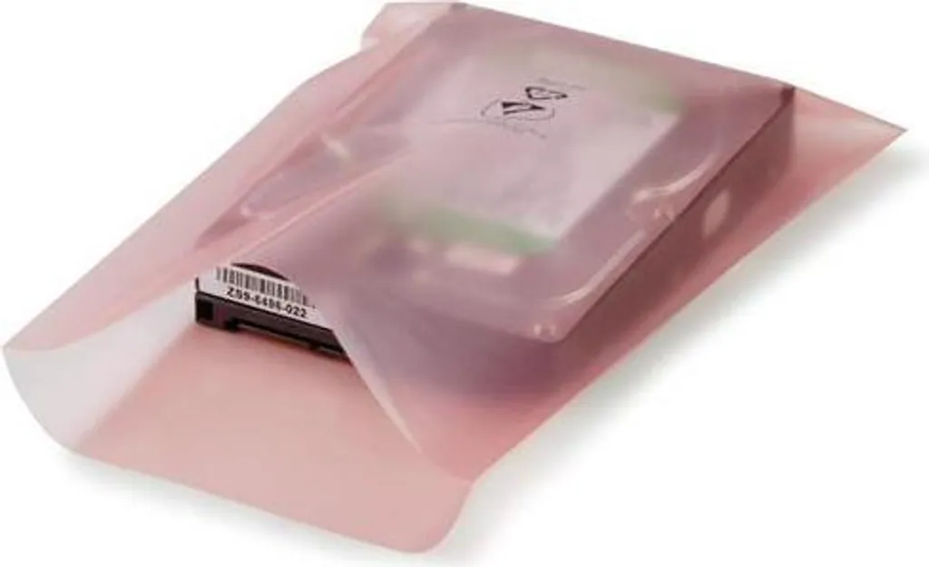 Sachet plat antistatique 250x300mm 100µ rose LDPE sans amine