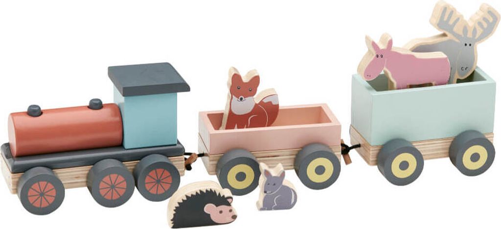 Kids Concept Zug mit Waldtieren Edvin Produktbild 