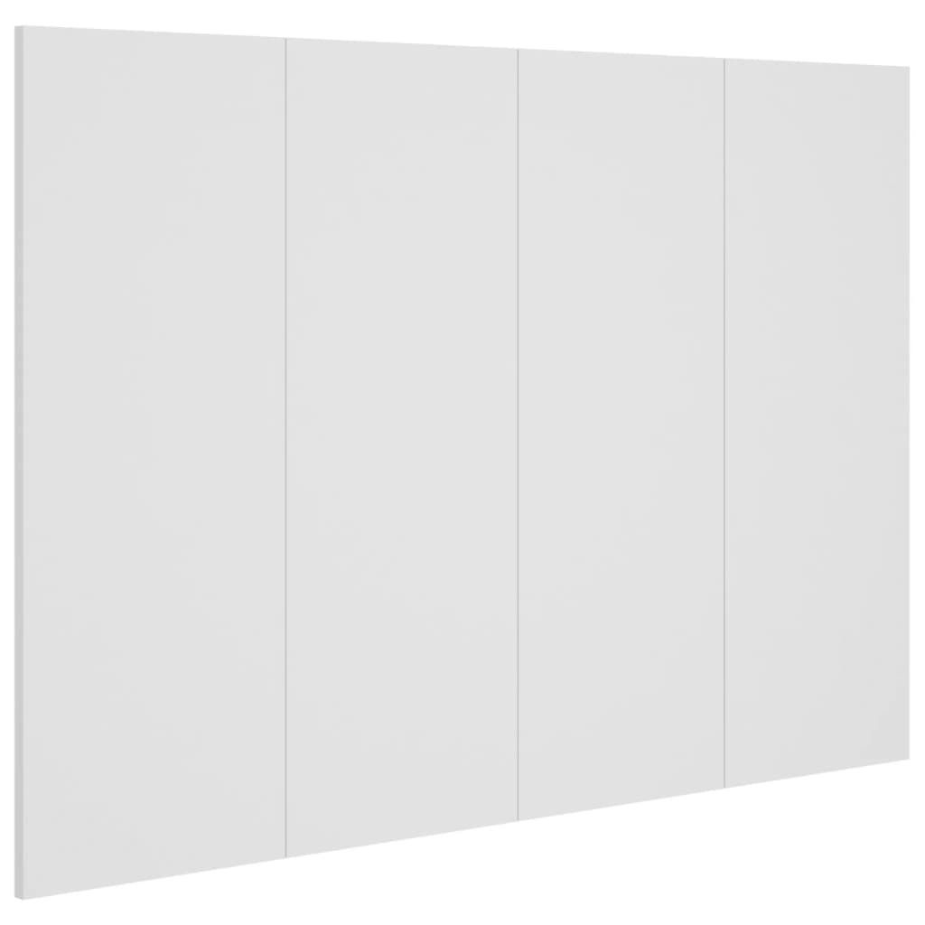 vidaXL Kopfteil Weiß 120x1,5x80 cm Holzwerkstoff