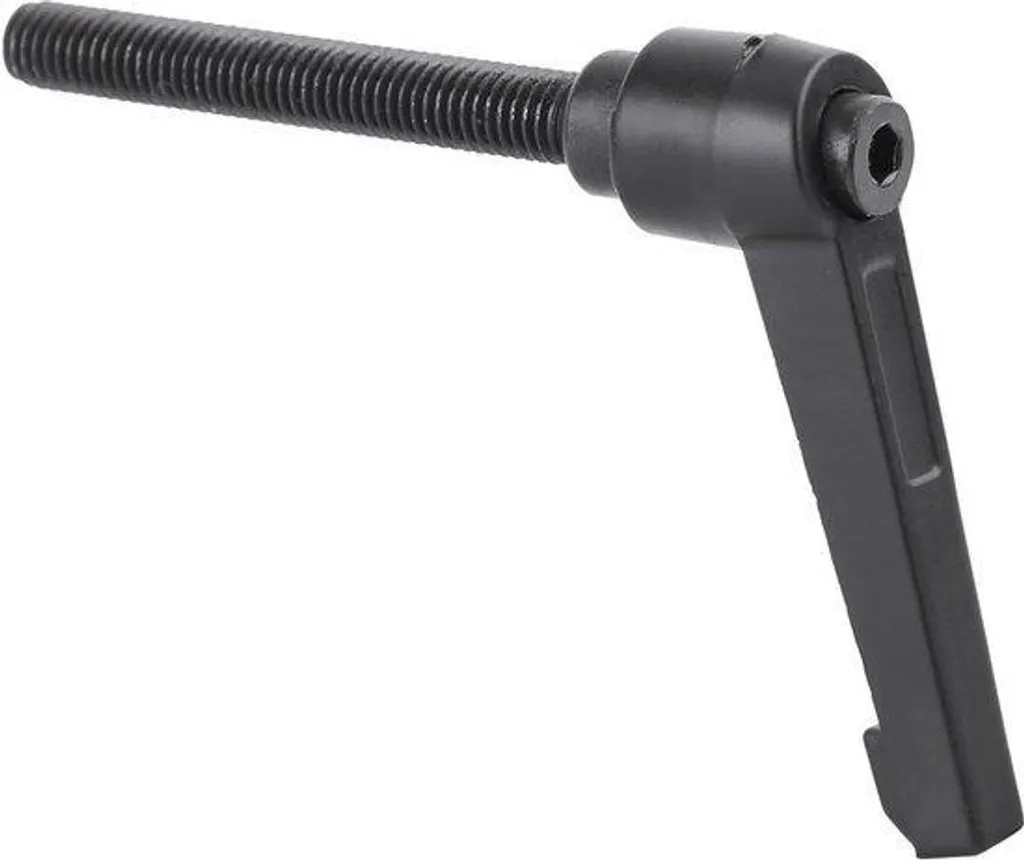 Pince à levier pivotante M8 × 30 mm en acier inox et plastique noir