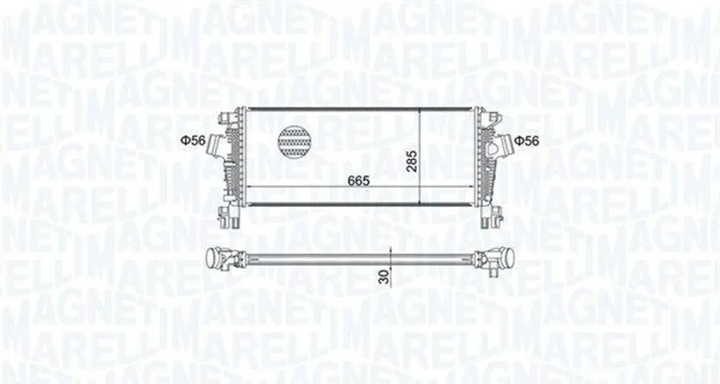 Intercooler Turbo MAGNETI MARELLI 351319205070 - Performance et Fiabilité