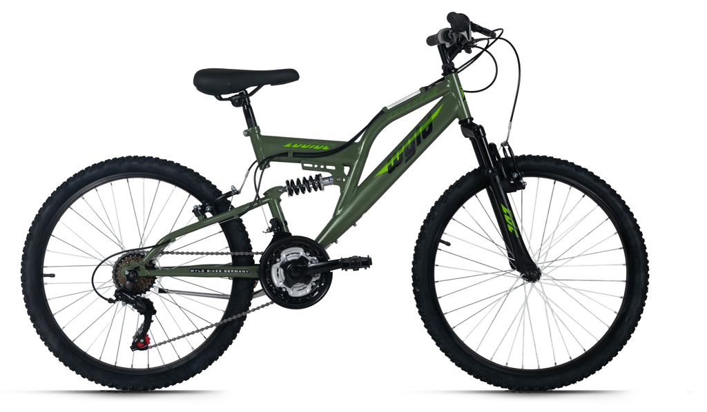 WYLD Kinder-Mountainbike Fully 24'' Zodiac 18 Gänge RH 38 cm WYLD 315K, 316K, 317K, 314K