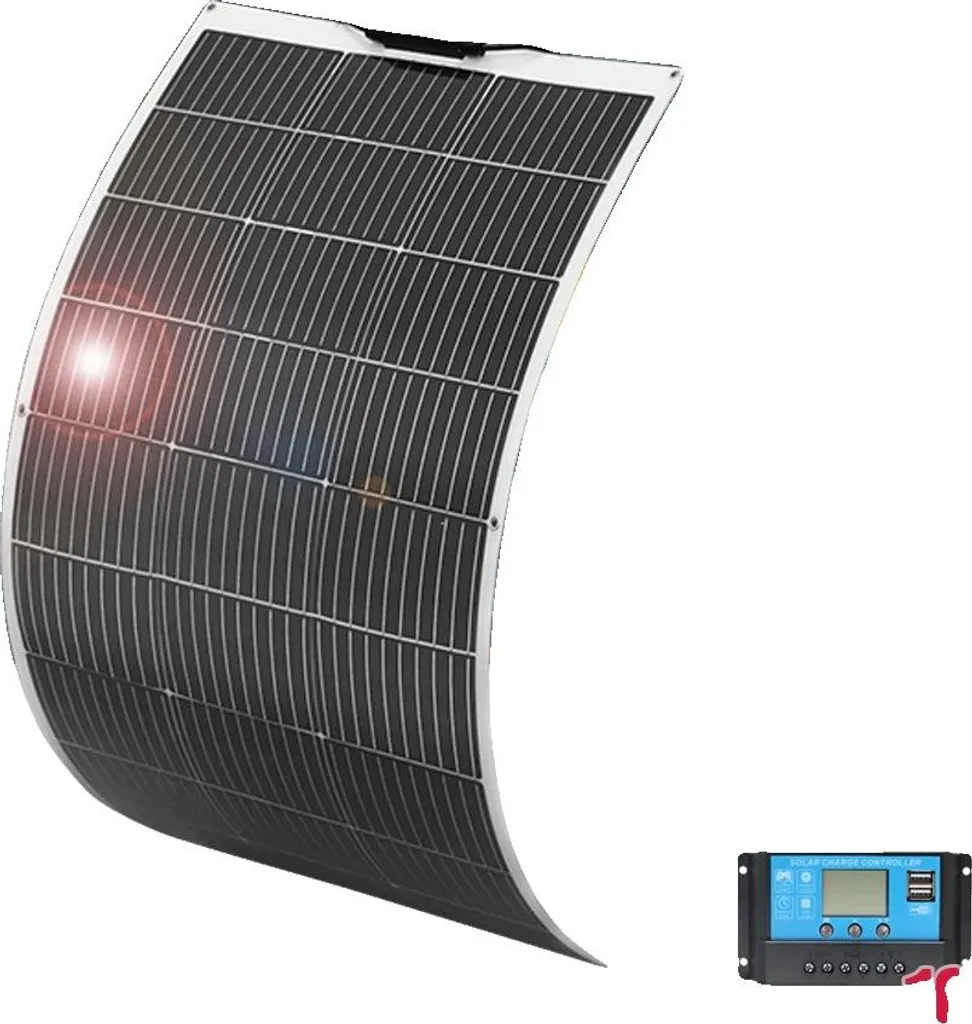 Panneau Solaire 100W Flexible 12V Idéal Bateau, Nautisme et Nautique
