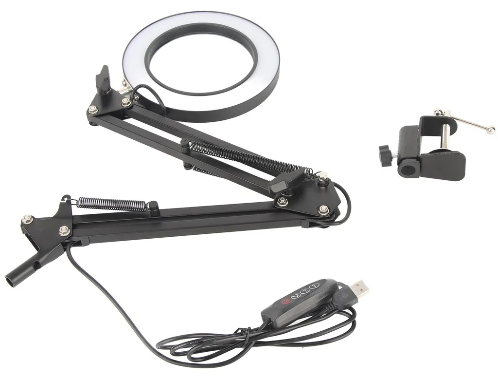 Lampe loupe de précision 10x LED pour soudure, couture et modélisme