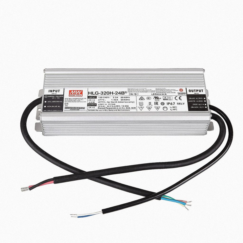 Mean Well HLG-320H-24B SNT 24V/DC/0-13,3A/ 320W IP67