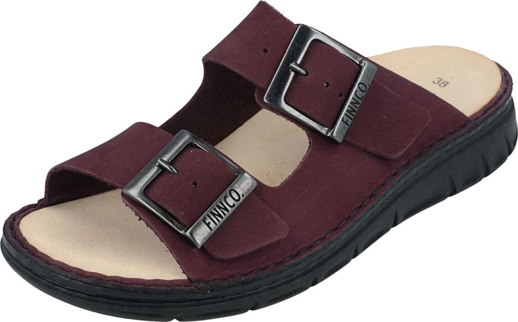 Finn Comfort Komfort Pantoletten Damen 31393332353637 Rot 40 EU