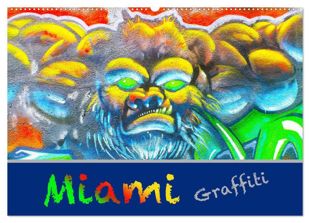 Miami Graffiti (Wandkalender 2027 DIN A2 quer), CALVENDO Monatskalender