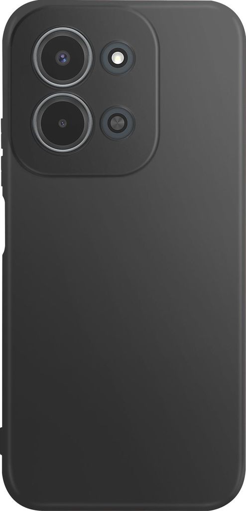 Avizar, Hülle für Redmi 15C aus weichem Silikon mit Kameraschutz, Schwarz