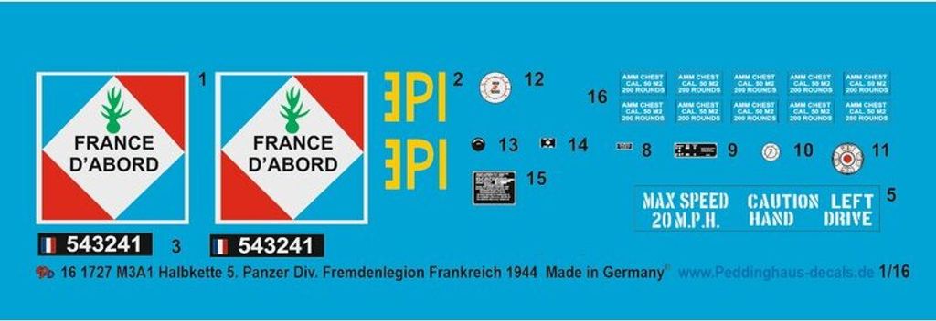 Torro M3 A1 Halbkette der 5.Franz Panzerdiv. Der Fremdenlegion 1944 Frankreich 1220001727