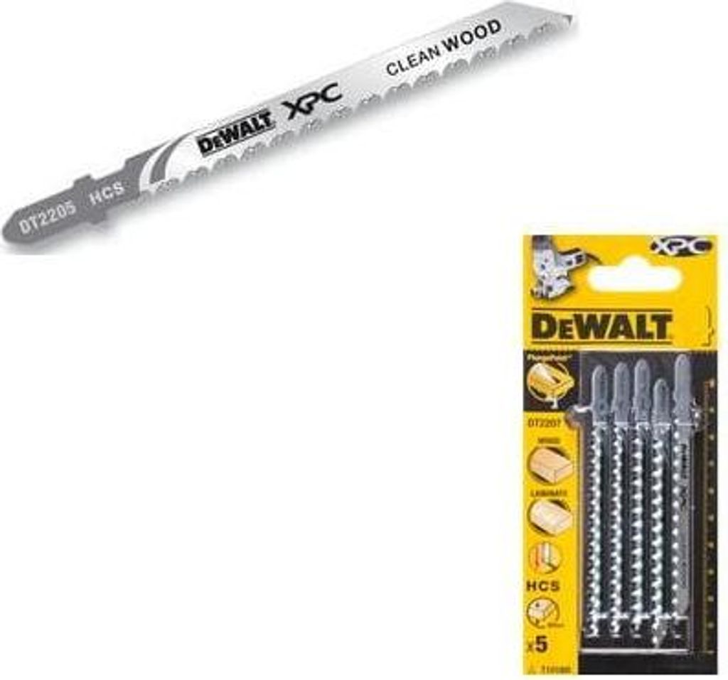 DEWALT Stichsaegeblatt HCS Holz <30mm 5Stk Image du produit 