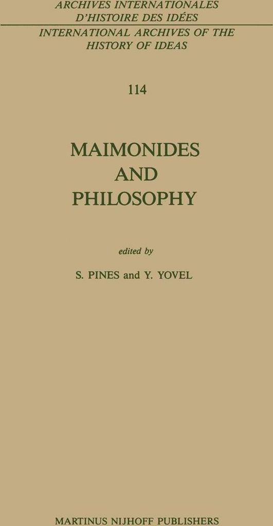 Maimonides and Philosophy