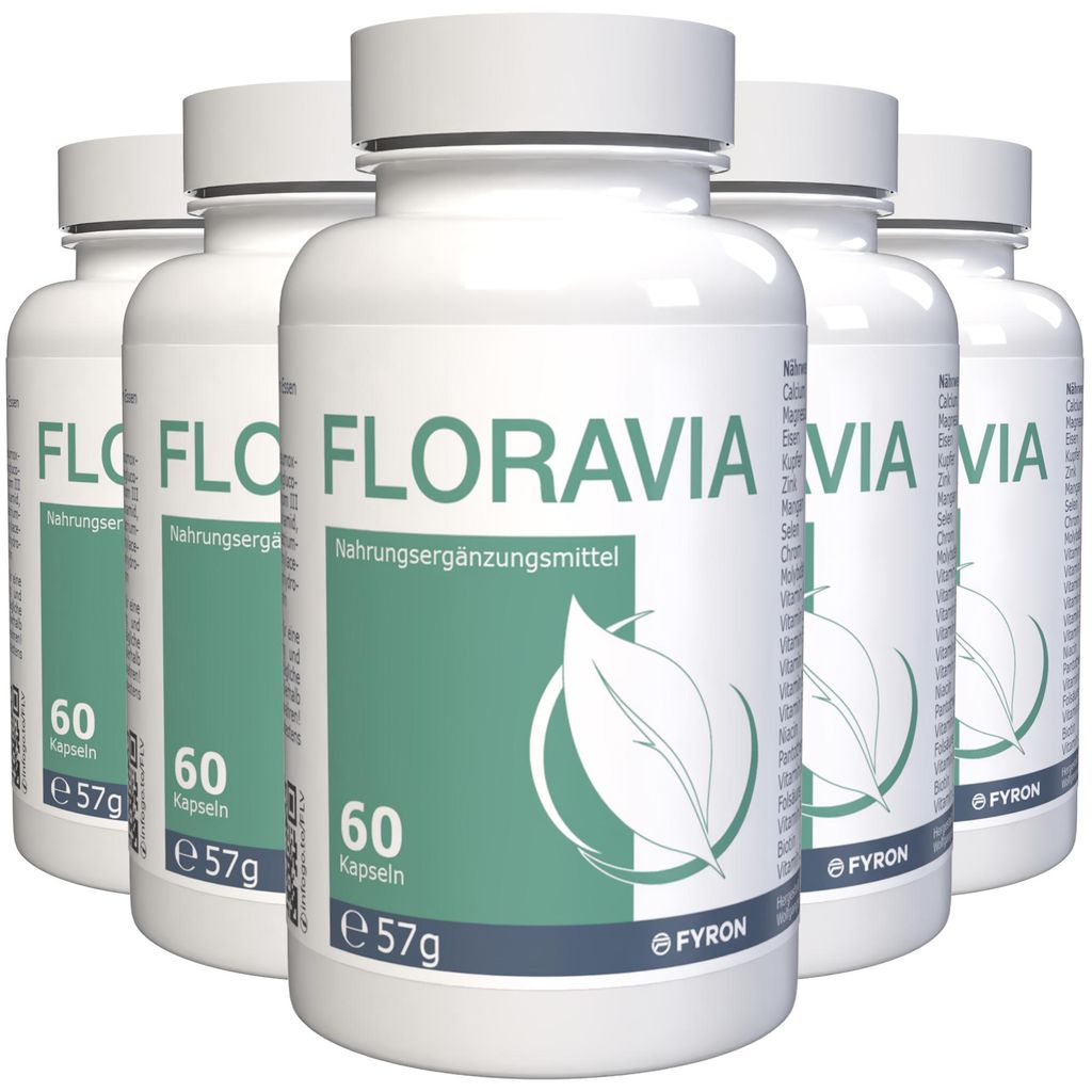Floravia - 300 Kapseln (5x 60 Kapseln), 5er Pack Produktbild 