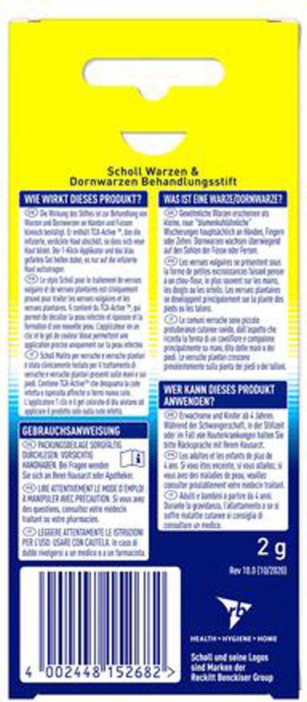 Scholl Warzen & Dornwarzen Behandlungsstift 2 g Produktbild 4