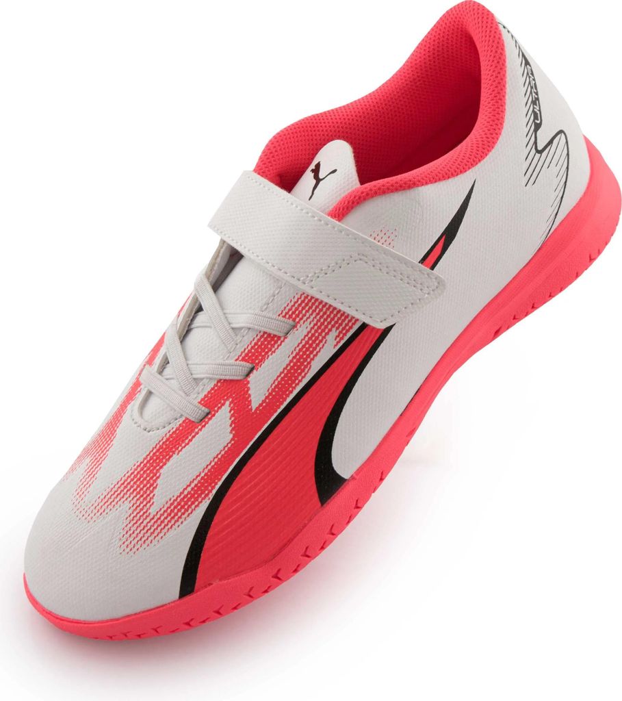 Kinder-Hallenschuhe Puma Jr Ultra Play It V White-black-fire Orchid White - 28