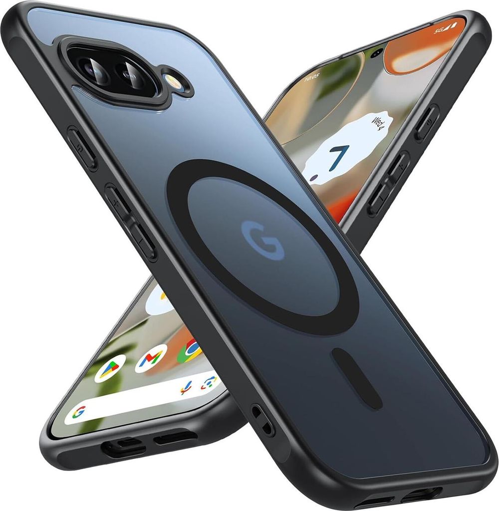 Conie Zoya Magsafe Schutzhülle für Google Pixel 10 Pro Hybrid Hard Silikon Case Magnet Cover Hülle mit Kamera Schutz in Schwarz