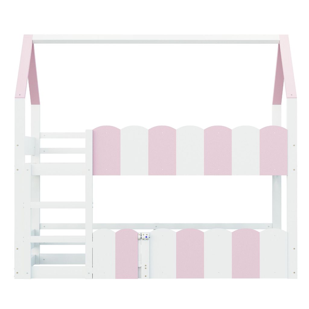 Flieks Etagenbett 90x200cm mit Rausfallschutz, Kinderbett Produktbild 