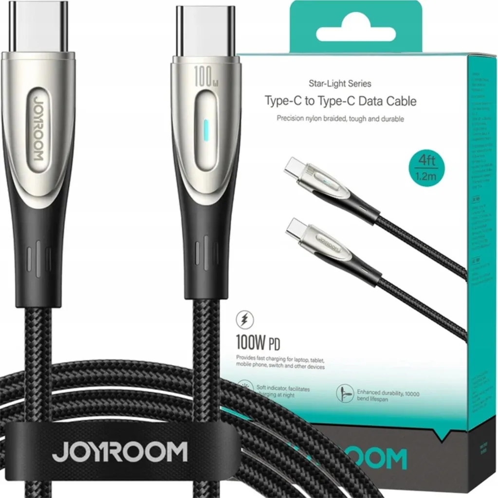 Joyroom S-A42 Crystal-Clear Series 30W USB-C - Lightning cable 1.2m - white