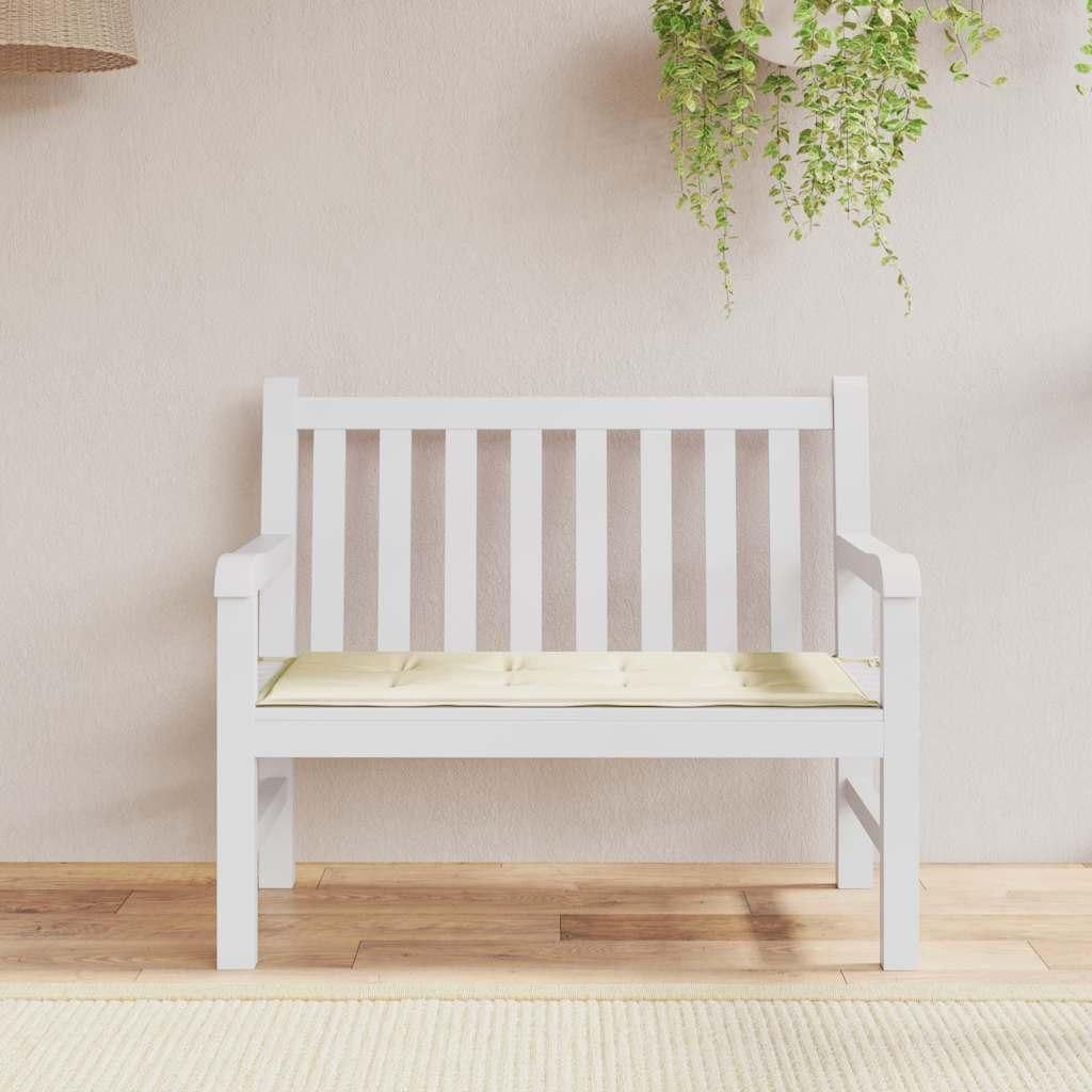 vidaXL Záhradná lavička Cream 120x50x3 cm Oxford Fabric Obrázok produktu 