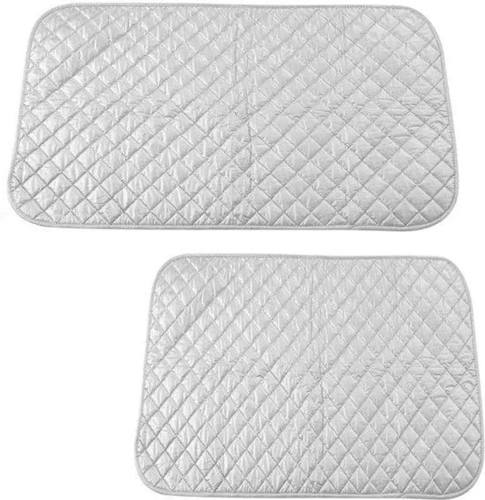 Table à repasser compacte argent 217 x 236 cm pliable et robuste