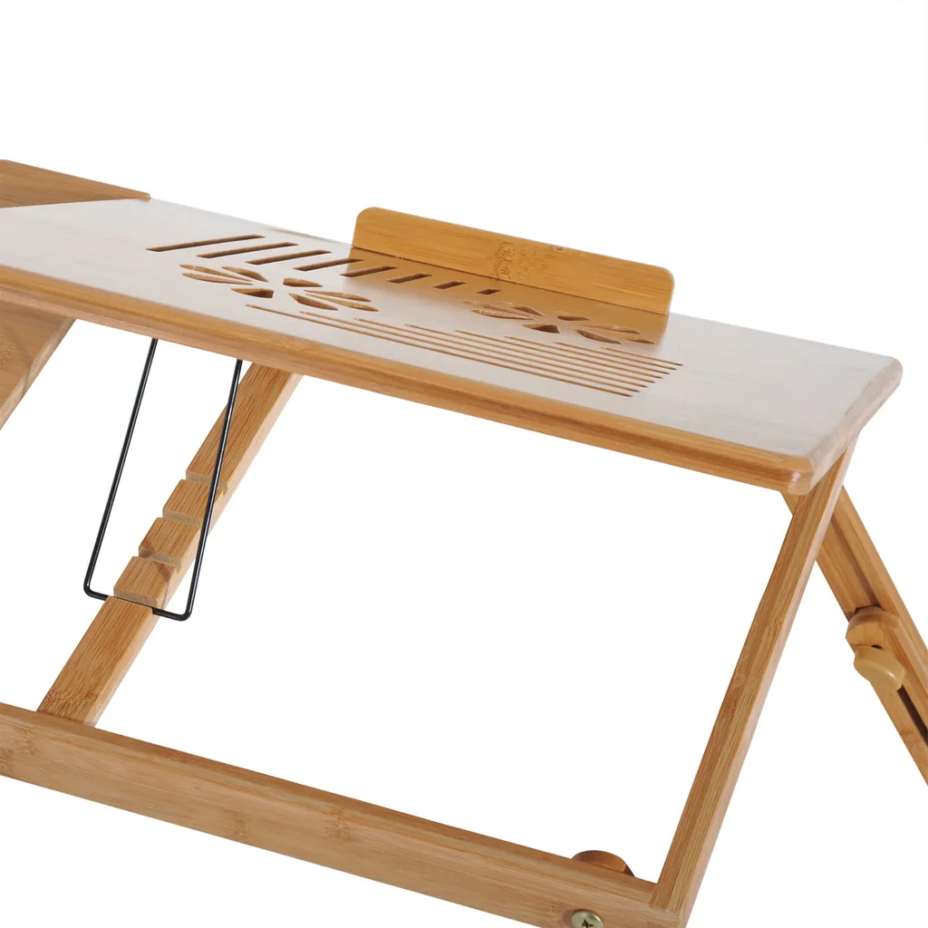 Plateau pour ordinateur pliable, table d'appoint de lit réglable - 8