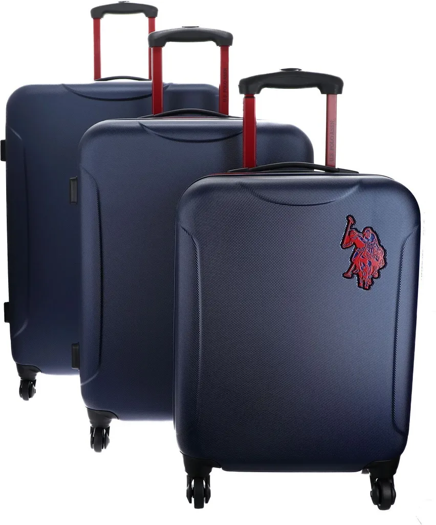 Set de Valises Trolley Rigides U.S. POLO ASSN. NewLeader Bleu 3 Pièces