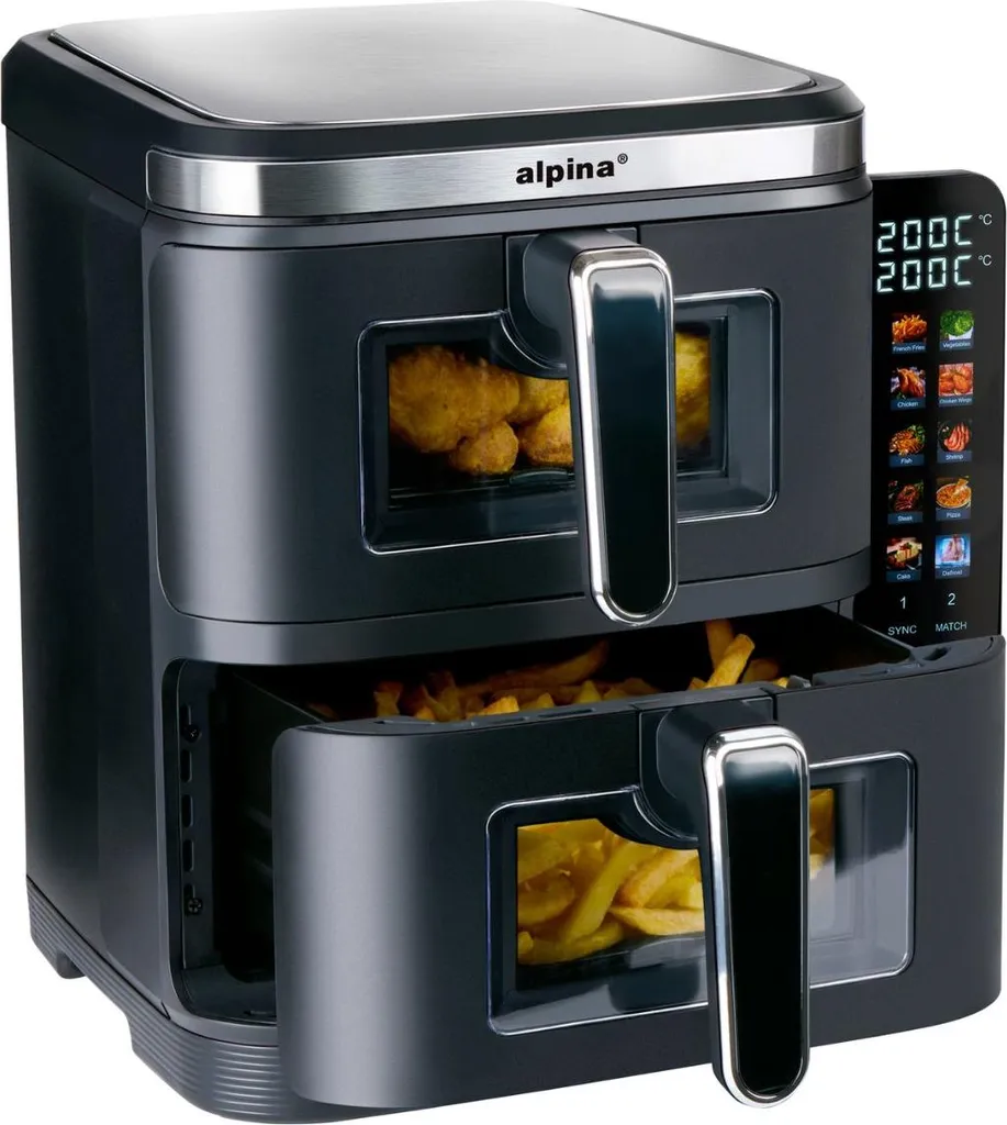 Airfryer Double Compartiment 11L - Fini les repas froids à attendre